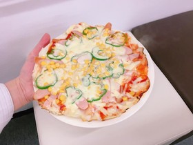 のびーるお餅ピザ