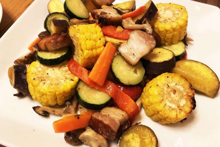 彩りきれいなガーリックグリルサラダ レシピ 作り方 By ちゅーまり クックパッド 簡単おいしいみんなのレシピが353万品