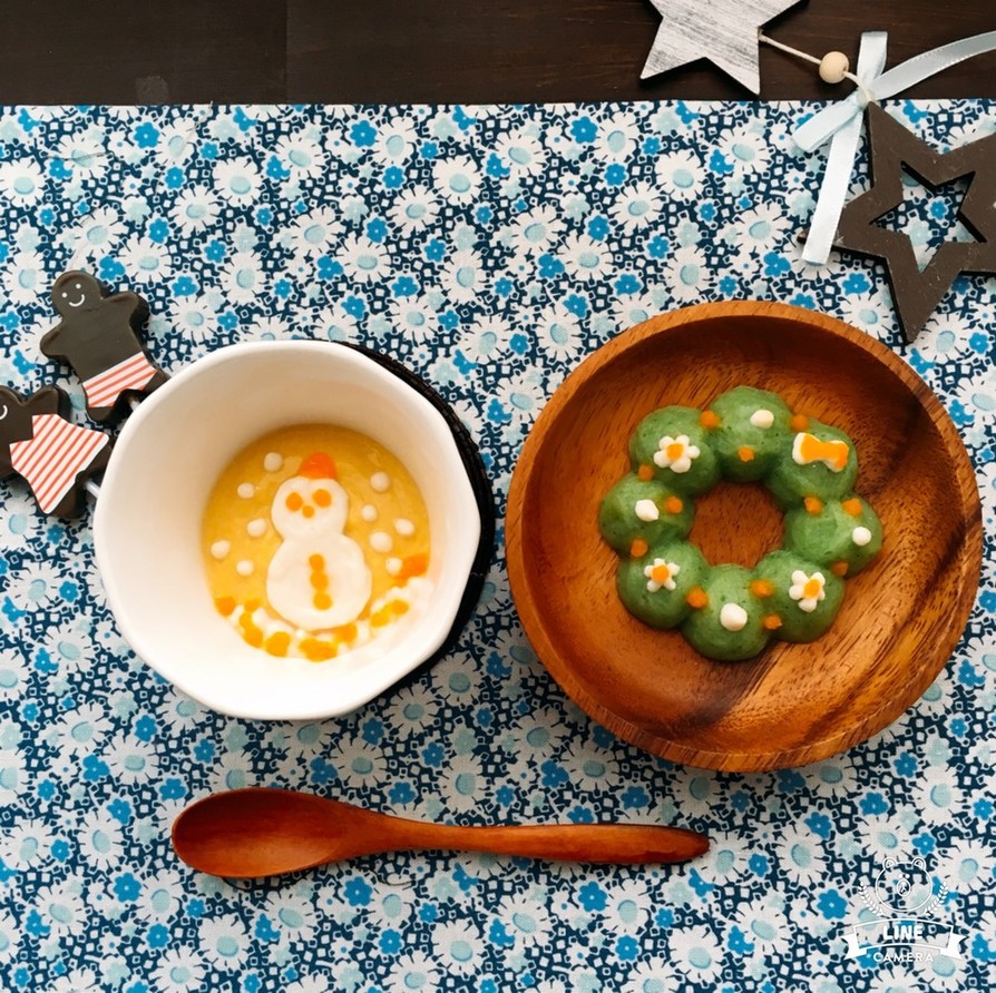 離乳食☆豆腐のポタージュとブロッコリー粥の画像