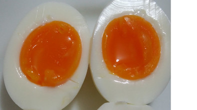 再現性確実！の理想的な半熟ゆで卵の写真