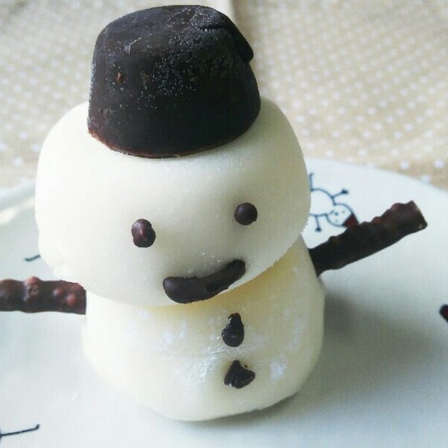 雪見だいふくで雪だるま クリスマス レシピ 作り方 By しまみづき クックパッド