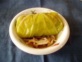 我が家の和風ロールキャベツ