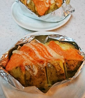 簡単!ポテトまるごと明太グラタン