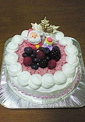 Wチーズケーキ(クリスマスデコレーション