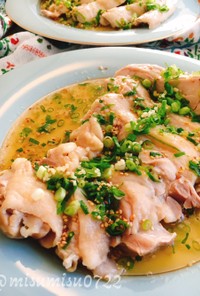 蒸し鶏の台湾料理☆葱油鶏(ソンユーチー)