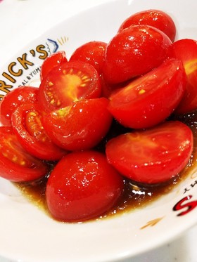 トマトだけ〜‼トマトわさびポン酢♥