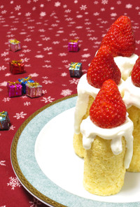 【クリスマス】簡単キャンドルケーキ♪