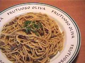 カレー風味のクリームスパゲティ-