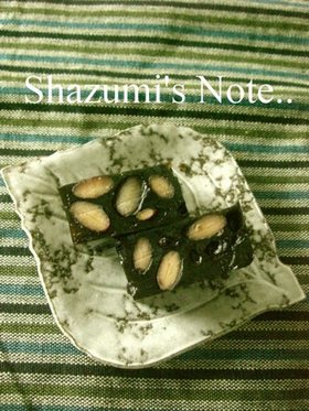 おせちの黒豆で黒豆寒天
