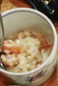 粟と甘酒と豆乳と柿のアイスクリーム