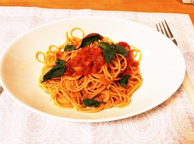 *・基本のトマトソースパスタ*・