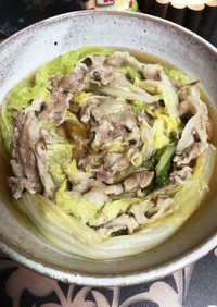 時短☆豚肉と白菜ミルフィーユ(QC無水鍋