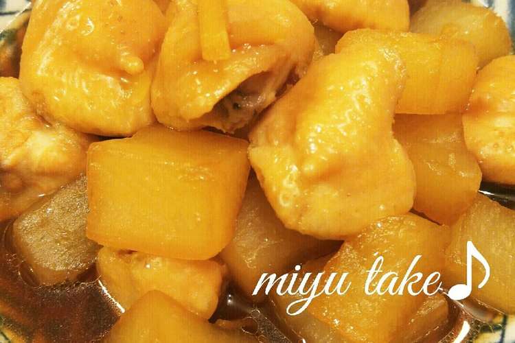 ぼんじりと大根の煮物 レシピ 作り方 By みゆたけ クックパッド 簡単おいしいみんなのレシピが352万品