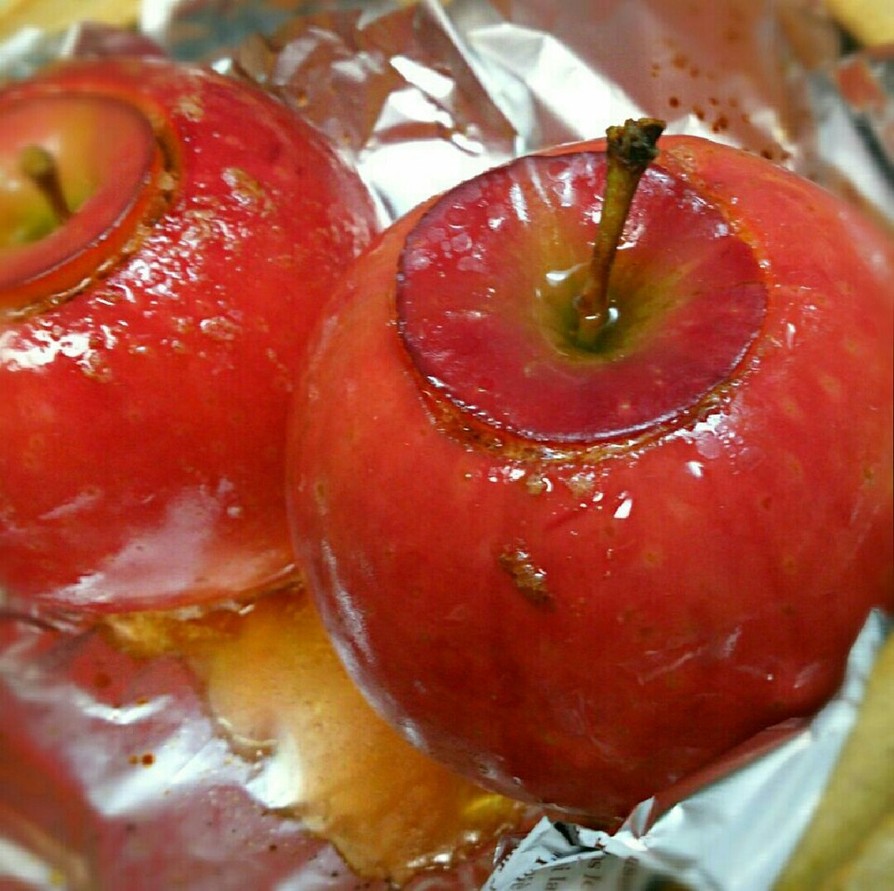 土鍋で焼きりんごの画像