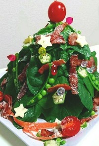 クリスマスツリー☆ほうれん草サラダ