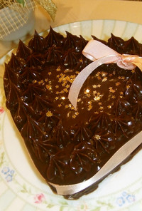 本命バレンタインに♡ハートのチョコケーキ