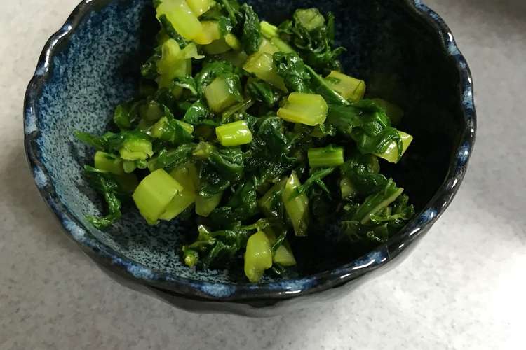 大根の葉の手作りゆずぽん和え レシピ 作り方 By ろびりり クックパッド 簡単おいしいみんなのレシピが359万品