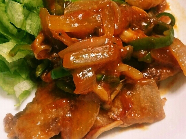 柔らか い 豚カツ肉でポークケチャップ レシピ 作り方 By のり子のおかず クックパッド
