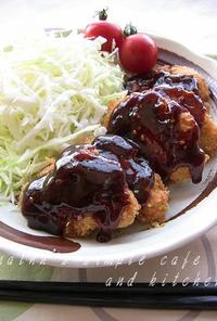 名古屋味♫鶏むね肉の柔らかチキン味噌カツ