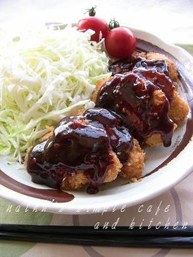 名古屋味♫鶏むね肉の柔らかチキン味噌カツの写真