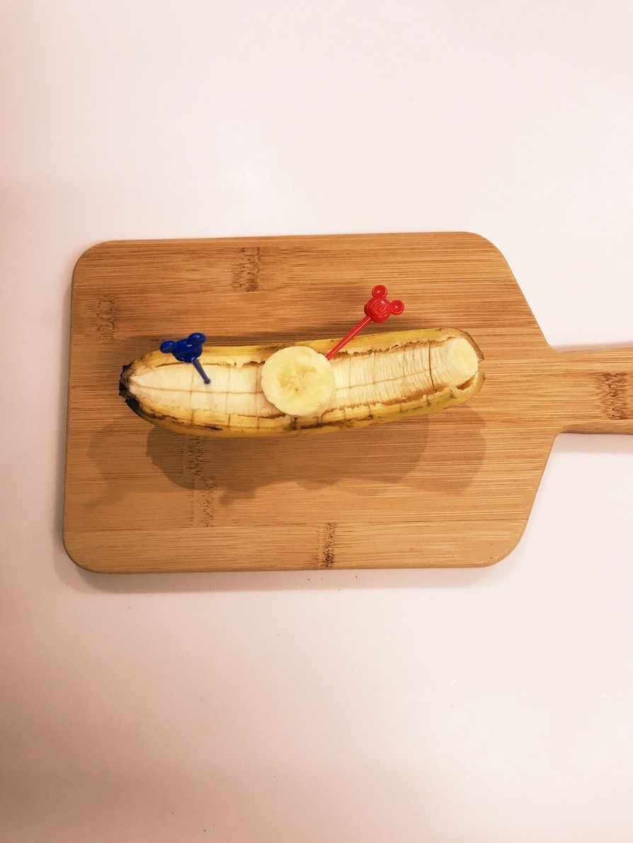 ❁こどもが食べやすいバナナの切り方❁の画像