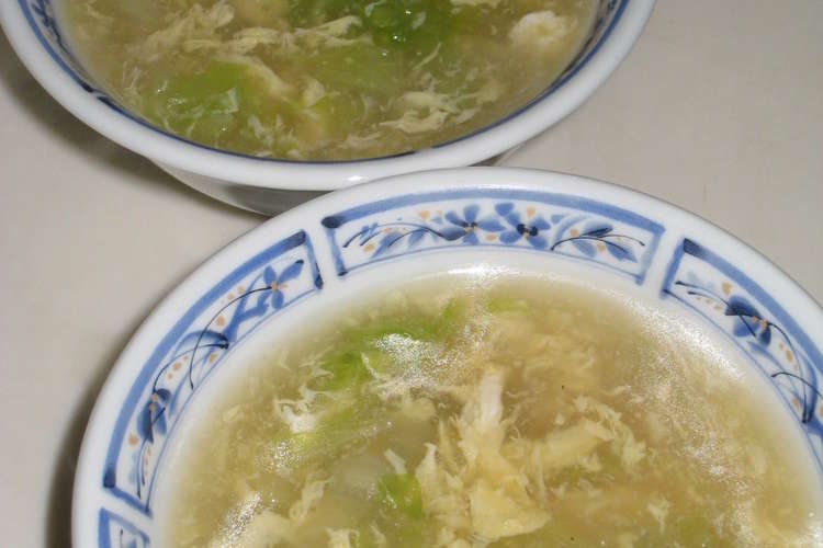 とろとろ白菜と卵の中華スープ レシピ 作り方 By 海 砂 クックパッド 簡単おいしいみんなのレシピが376万品