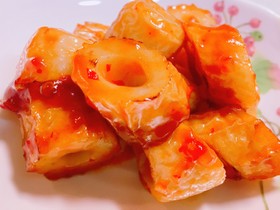 お弁当に*とろ~り*チリちくわ