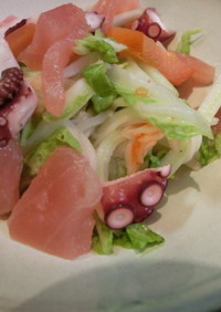 白菜の海鮮サラダ