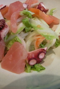 白菜の海鮮サラダ