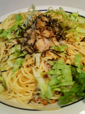 納豆スパゲッティ