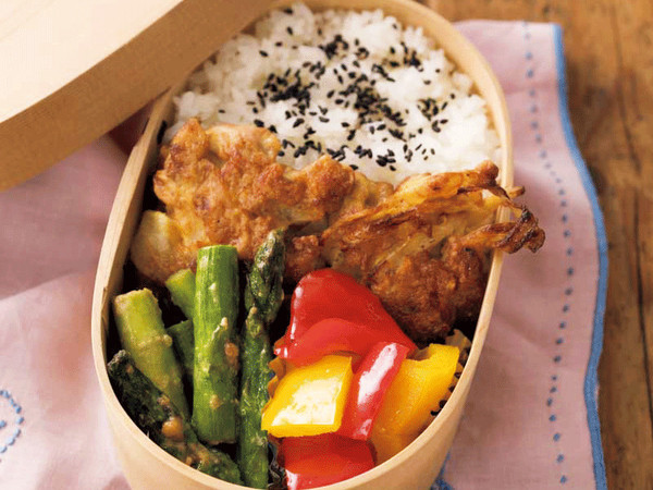 肉玉ねぎの落とし焼き弁当