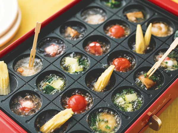 4種のフレーバーオイルでアヒージョ