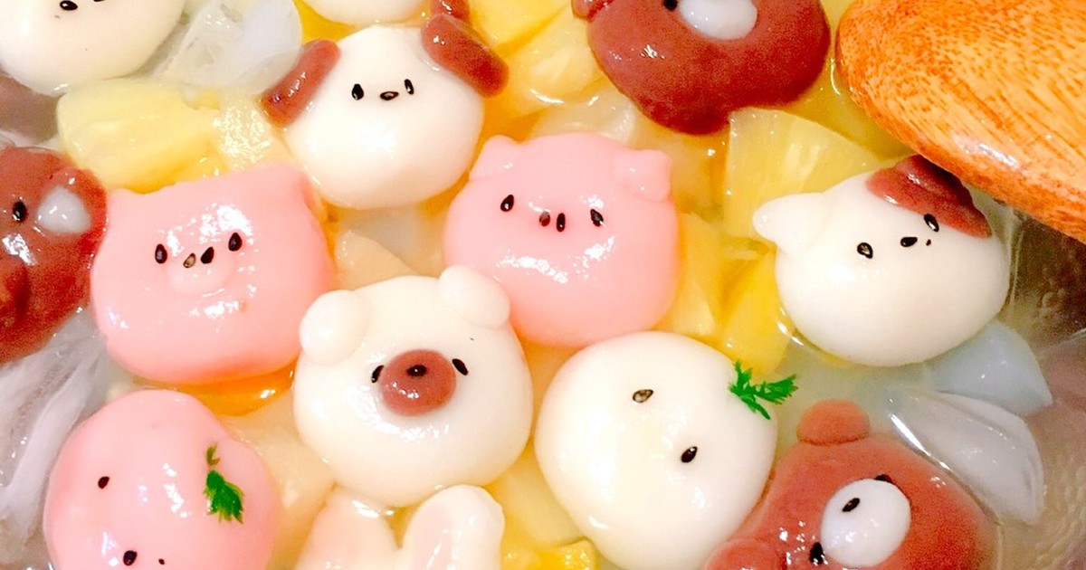 フルーツポンチに 動物白玉 レシピ 作り方 By りんりんトマト クックパッド 簡単おいしいみんなのレシピが350万品