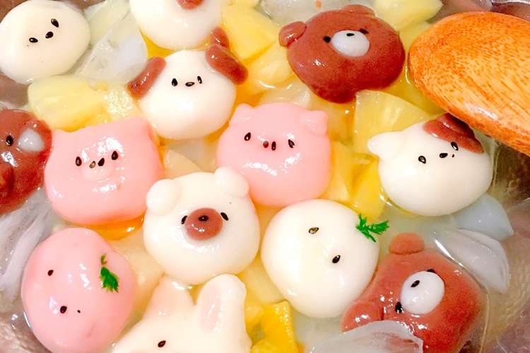 春色ふわもち白玉 レシピ 作り方 By Anin クックパッド 簡単おいしいみんなのレシピが349万品