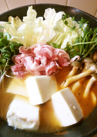 ピリ辛の湯豆腐