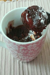 バレンタイン♥オーブンなしチョコケーキ