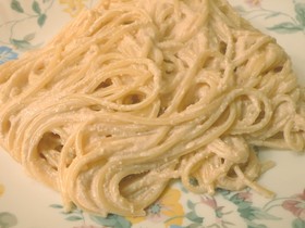 たらこと生クリームのスパゲッティー