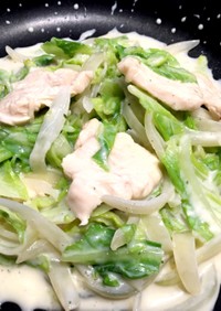 鶏胸肉と季節野菜のクリーム煮