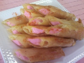 ソーセージ春巻き