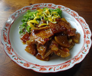 大根と豚のかさまし生姜焼きの写真