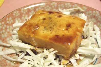 豆腐の甘辛煮の写真