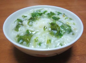 昔ながらの味噌入り七草粥