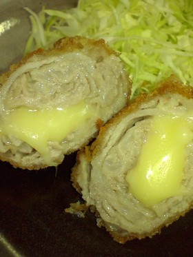 豚コマ活用!マヨチーズカツ♪