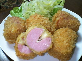 お弁当にも♪お魚ソーセージのチーズフライ