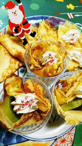米粉でもっちり、美味しいクレープ