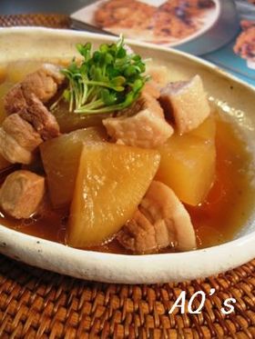 あったまるほっこり大根&豚ブロック煮込み