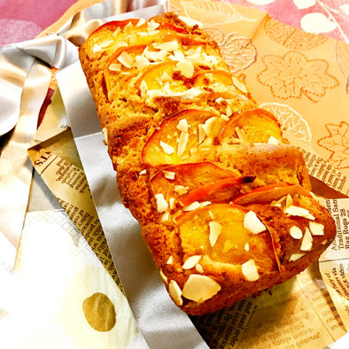 絶品♡柿クリームチーズのパウンドケーキの写真