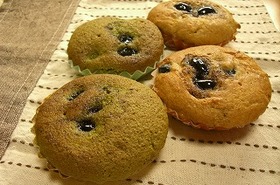 HMでできちゃう☆黒豆マフィン☆2種