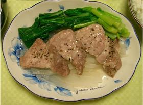 レンジ蒸豚