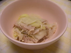 材料2つ・これだけでおかず☆豚肉ハクサイ